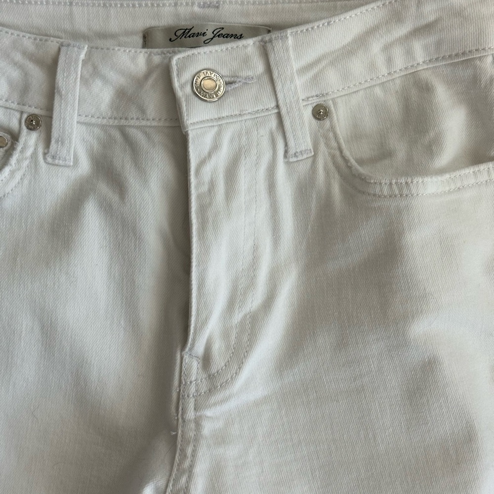 Mavi Bodrum White Wide Leg Crop Jeans - Size 25 - Picture 3 of 11